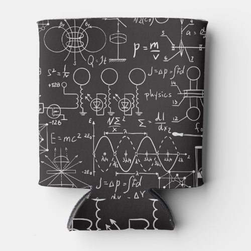 Scientific Formulas Chalkboard Calculations Patte Can Cooler