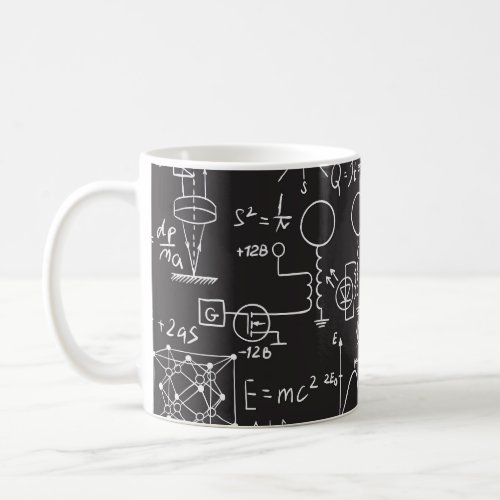 Scientific Formulas Chalkboard Calculations Patte Coffee Mug
