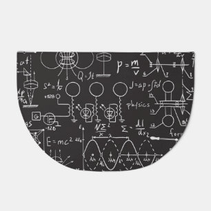 Scientific Formulas: Chalkboard Calculations Patte Doormat