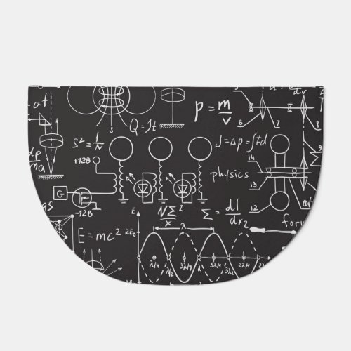 Scientific Formulas Chalkboard Calculations Patte Doormat