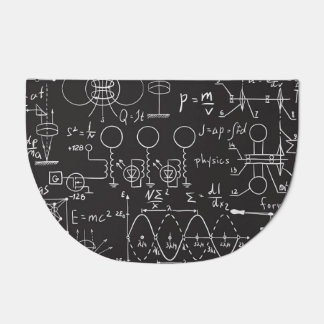 Scientific Formulas: Chalkboard Calculations Patte Doormat
