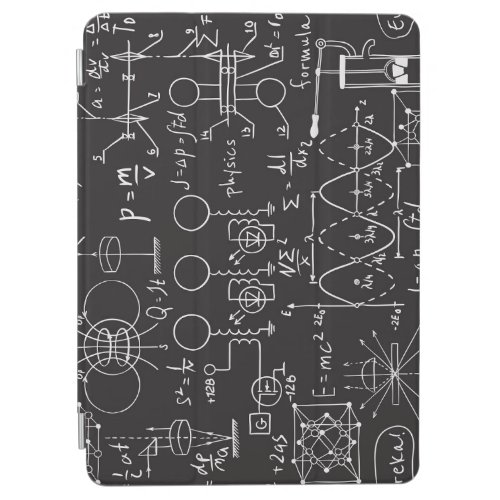 Scientific Formulas Chalkboard Calculations Patte iPad Air Cover