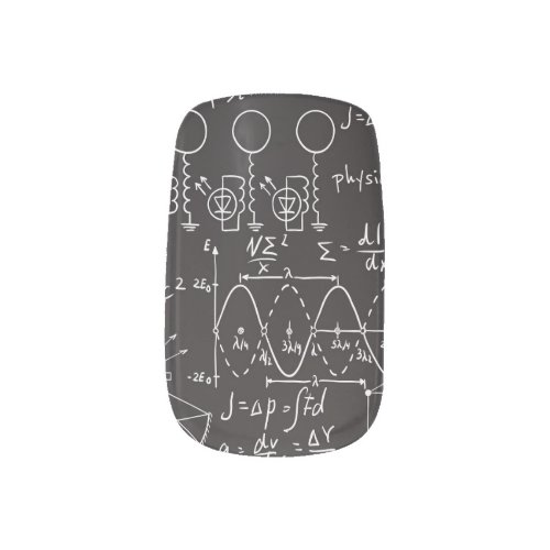 Scientific Formulas Chalkboard Calculations Patte Minx Nail Art