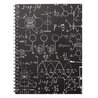 Scientific Formulas: Chalkboard Calculations Patte Notebook