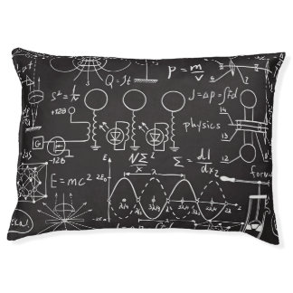 Scientific Formulas: Chalkboard Calculations Patte Pet Bed