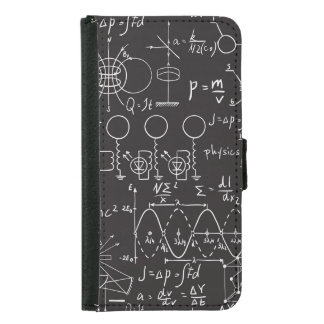 Scientific Formulas: Chalkboard Calculations Patte Samsung Galaxy S5 Wallet Case