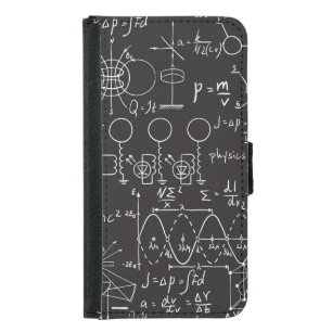 Scientific Formulas: Chalkboard Calculations Patte Samsung Galaxy S5 Wallet Case