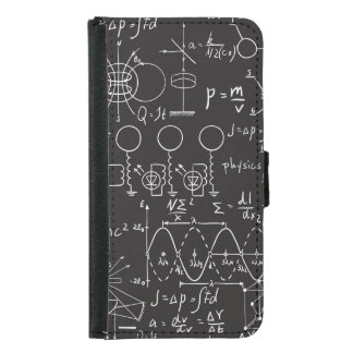 Scientific Formulas: Chalkboard Calculations Patte Samsung Galaxy S5 Wallet Case