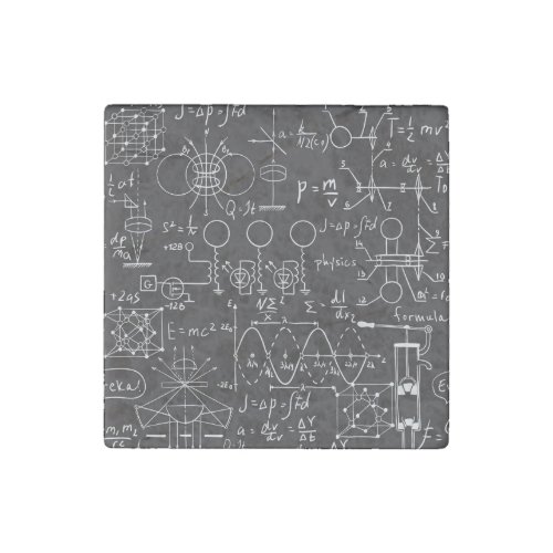 Scientific Formulas Chalkboard Calculations Patte Stone Magnet