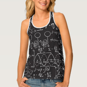 Scientific Formulas: Chalkboard Calculations Patte Tank Top