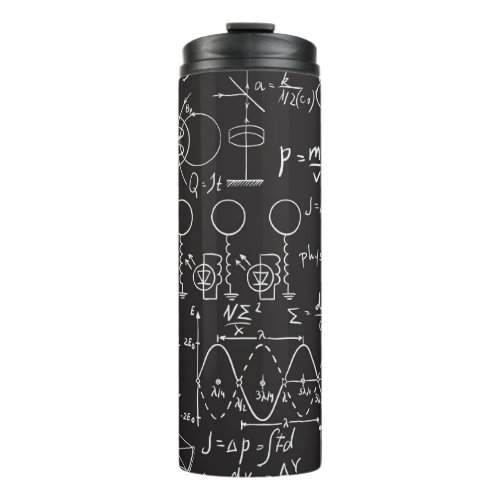 Scientific Formulas Chalkboard Calculations Patte Thermal Tumbler