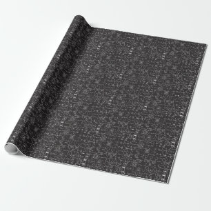 Scientific Formulas: Chalkboard Calculations Patte Wrapping Paper