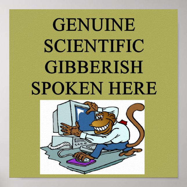 scientific gibberish poster (Front)
