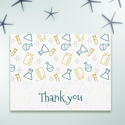 Scientific Laboratory Equipment Thank You Postcard