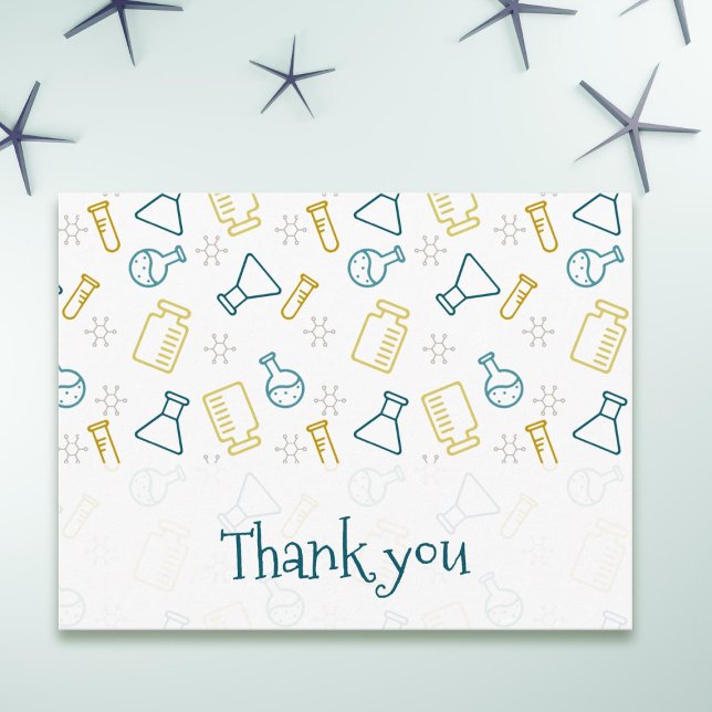Scientific Laboratory Equipment Thank You Postcard (Scientific thank you postcard for businesses)