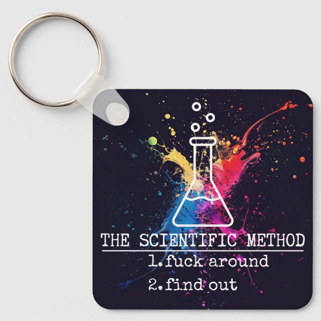 Scientific Method FAFO Keychain (Front)