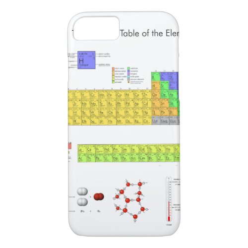 Scientific Periodic Table of the Elements iPhone 87 Case