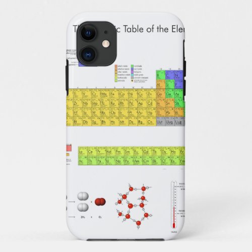 Scientific Periodic Table of the Elements iPhone 11 Case