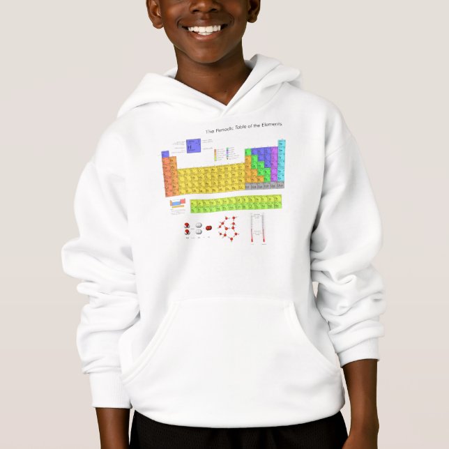 Scientific Periodic Table of the Elements Hoodie (Front)
