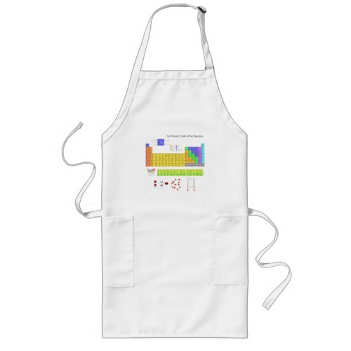 Scientific Periodic Table of the Elements Long Apron