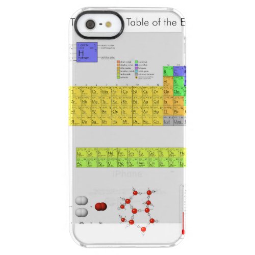Scientific Periodic Table of the Elements Clear iPhone SE55s Case