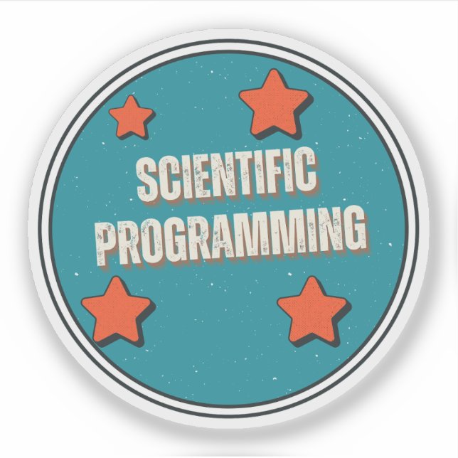 Scientific Programming Sticker (Front)