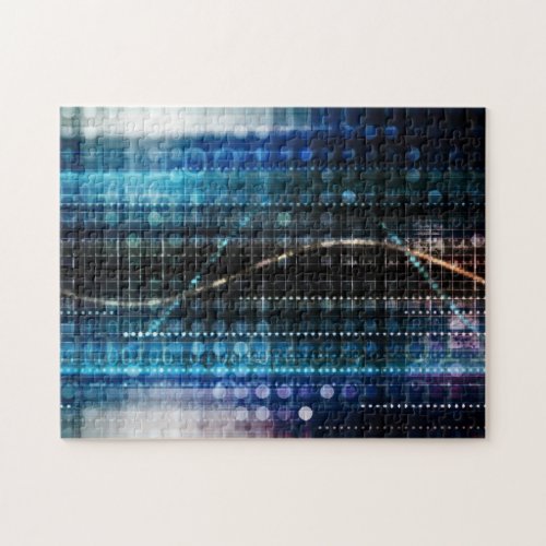 Scientific Research and Genetic DNA Science Jigsaw Puzzle