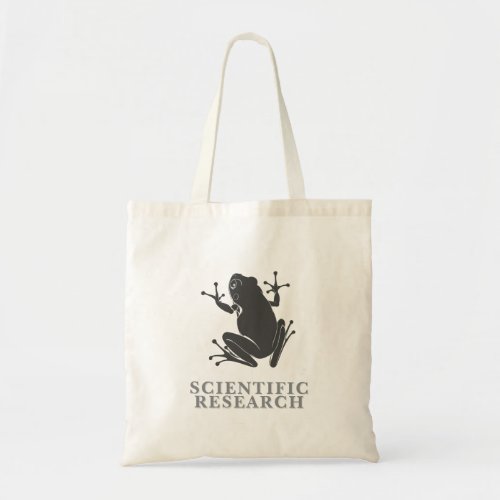 Scientific Research Frog Minimalist Graphic Tote Bag