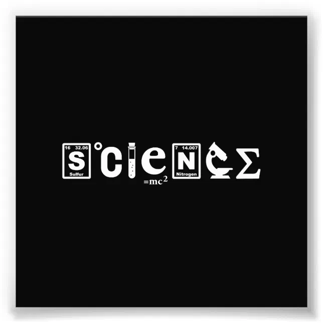 Scientific Symbols Science Photo Print | Zazzle