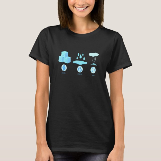 Scientist Aggregate State Water T-Shirt (Front)