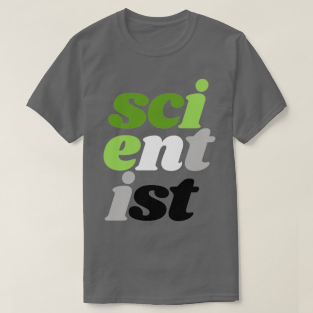 scientist aromantic vertical no border 1 T-Shirt (Design Front)