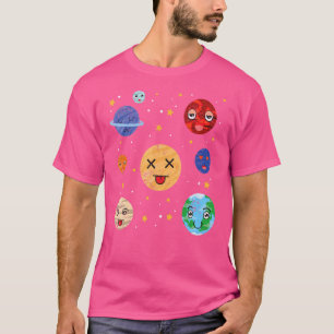 Scientist Astronomer Outer Space Science Kids Cute T-Shirt