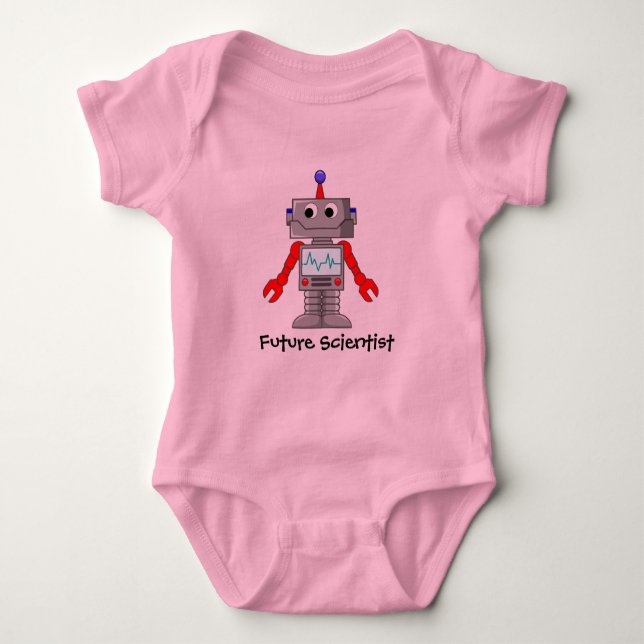 Scientist Baby Bodysuit (Front)