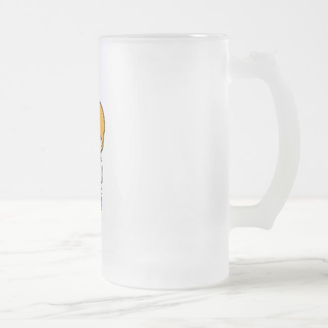 Scientist Boy 2 Frosted Glass Beer Mug (Right)