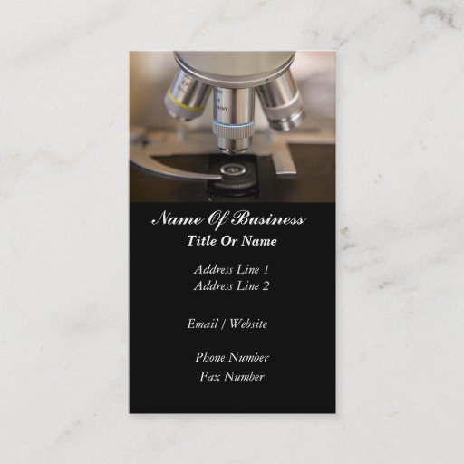Customizable Scientist Business Card