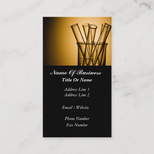 Customizable Scientist Business Card