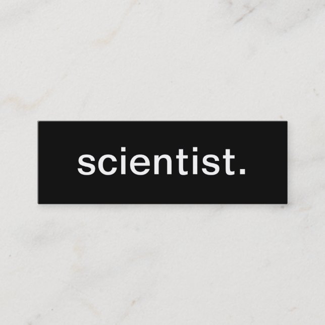 Scientist Business Card (Front)