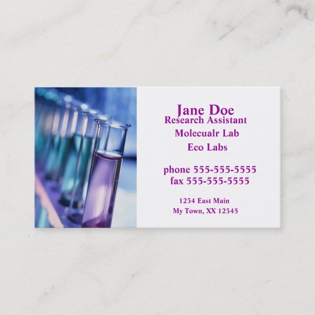 Scientist Business Card (Front)