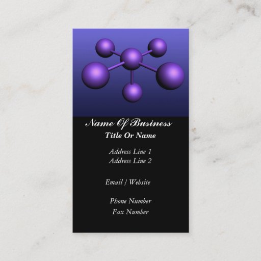 Customizable Scientist Business Card