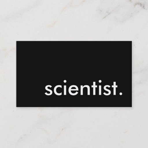 Customizable scientist. business card