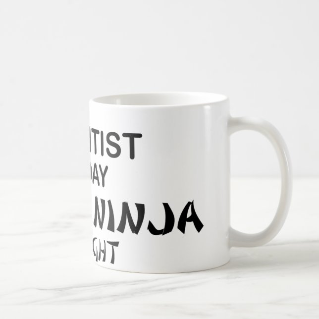 Scientist Deadly Ninja by Night Coffee Mug (Right)