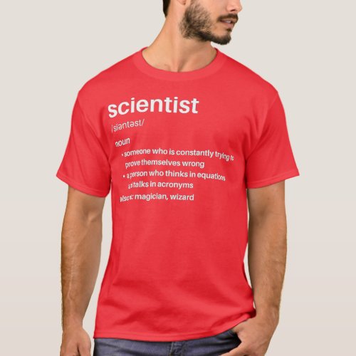 Scientist Funny Definition  T_Shirt
