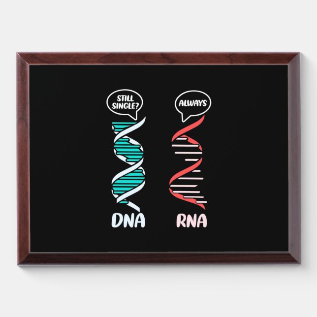 Scientist Gift | Biology Teacher Rna Award Plaque (Horizontal)