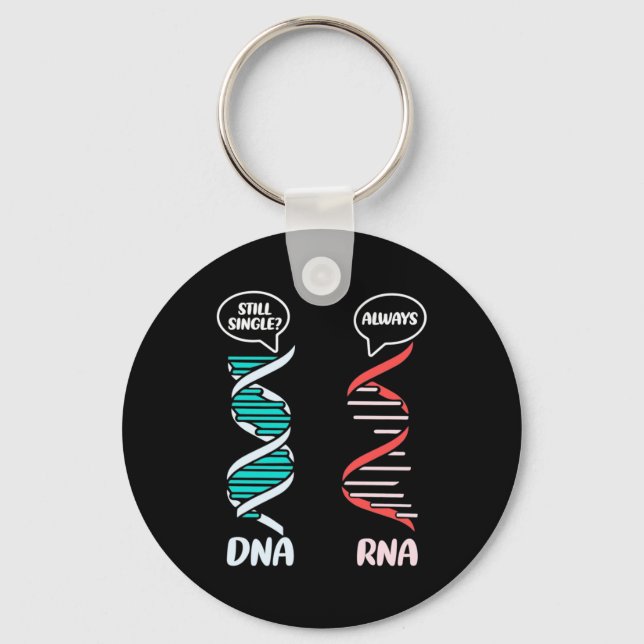Scientist Gift | Biology Teacher Rna Keychain (Front)