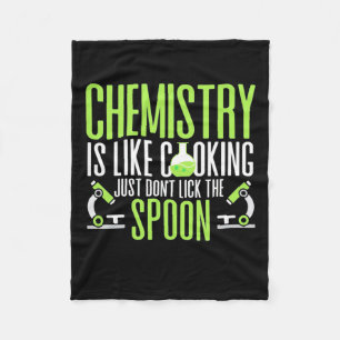 Scientist Gift Chemistry Is Like Cooking Fleece Blanket