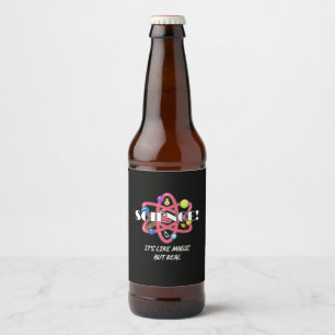 Scientist Gift Chemistry Science Is Like Magic Beer Bottle Label