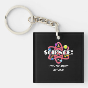 Scientist Gift Chemistry Science Is Like Magic Keychain