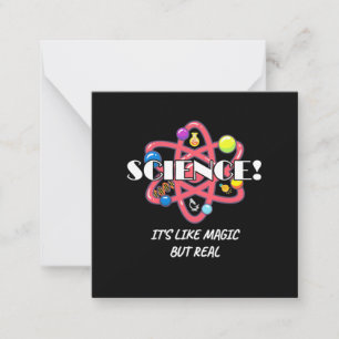 Scientist Gift Chemistry Science Is Like Magic Note Card