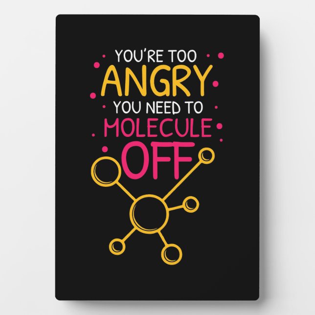 Scientist Gift | Chemistry You Are Too Angry Plaque (Front)
