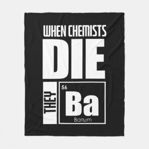 Scientist Gift   Lovely Chemistry Fleece Blanket